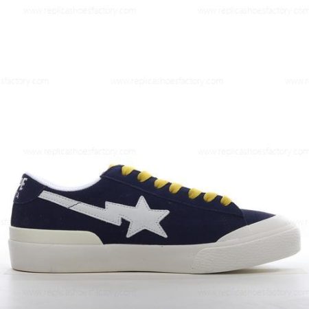 Replica A BATHING APE BAPE Mad STA Men’s and Women’s Shoes ‘Blue Yellow White’