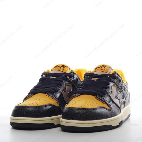 Replica A BATHING APE BAPE SK8 STA Mens and Womens Shoes Yellow Black Brown 1I20191022
