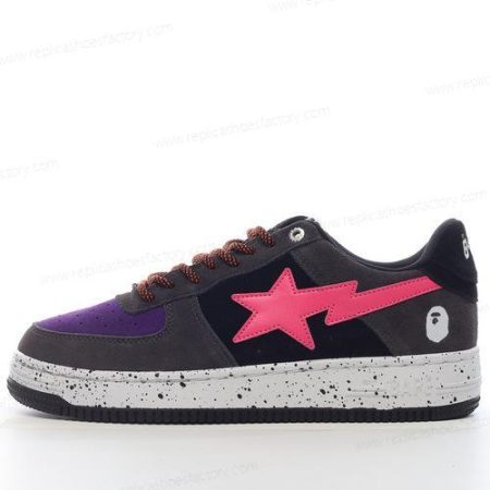 Replica A BATHING APE BAPE STA Men’s and Women’s Shoes ‘Black Pink Purple’ 1I20191008-BKXPK
