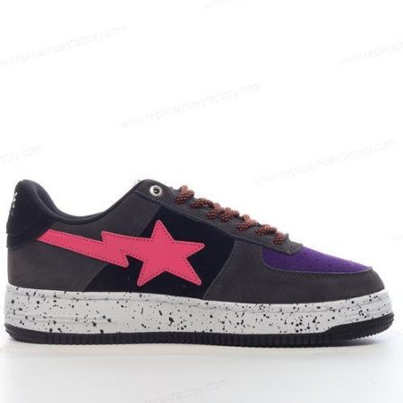 Replica A BATHING APE BAPE STA Men’s and Women’s Shoes ‘Black Pink Purple’ 1I20191008-BKXPK