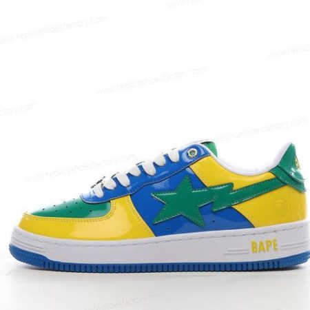 Replica A BATHING APE BAPE STA Men’s and Women’s Shoes ‘Blue Green Yellow’