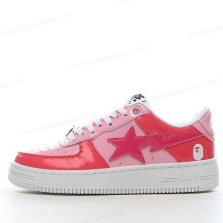 Replica A BATHING APE BAPE STA Men’s and Women’s Shoes ‘Red Pink’ 1H20191046-PNK