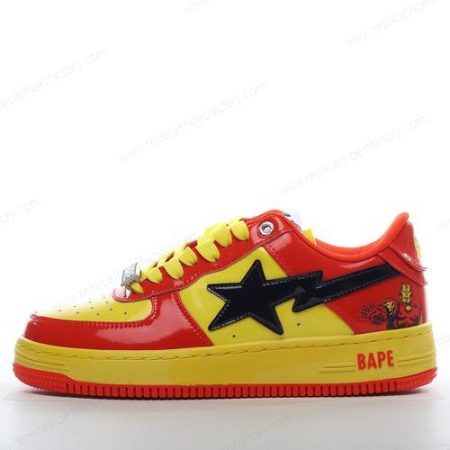 Replica A BATHING APE BAPE STA x MARVEL Men’s and Women’s Shoes ‘Red Yellow’ 1I73191902