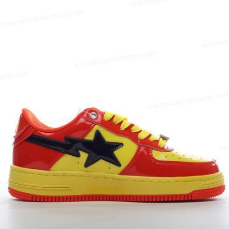 Replica A BATHING APE BAPE STA x MARVEL Men’s and Women’s Shoes ‘Red Yellow’ 1I73191902