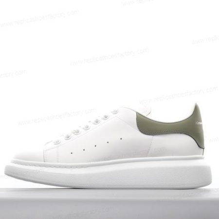 Replica ALEXANDER MCQUEEN Oversized Sneaker Men’s and Women’s Shoes ‘White Dark Green’ 718139WIBN28936