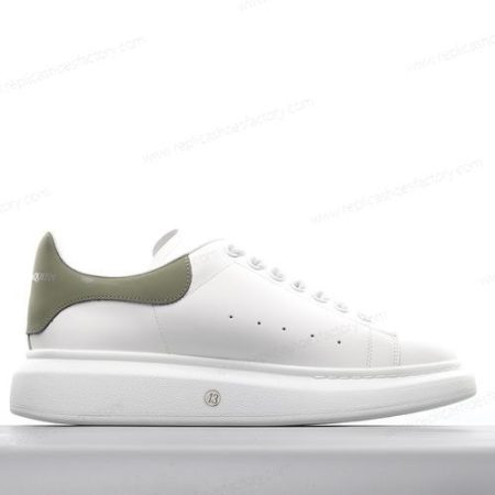 Replica ALEXANDER MCQUEEN Oversized Sneaker Men’s and Women’s Shoes ‘White Dark Green’ 718139WIBN28936