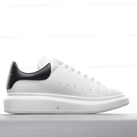 Replica ALEXANDER MCQUEEN Wedge Sole Men’s and Women’s Shoes ‘White Black’ 441631WHGP59061