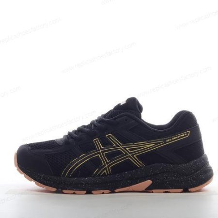 Replica ASICS Gel Contend 4 Men’s and Women’s Shoes ‘Black Gold’ T8D9Q-011