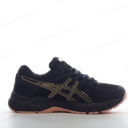 Replica ASICS Gel Contend 4 Men’s and Women’s Shoes ‘Black Gold’ T8D9Q-011