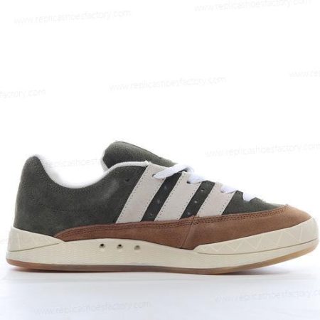 Replica Adidas Adimatic Human Made Men’s and Women’s Shoes ‘Dust Green White Brown’ HP9914
