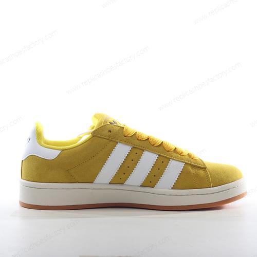 Replica Adidas Campus 00s Mens and Womens Shoes Yellow White HR1466
