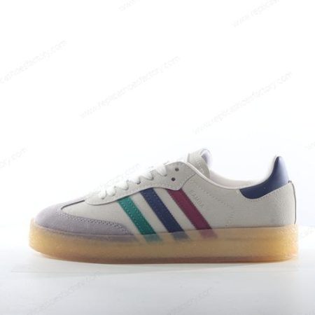Replica Adidas Clarks 8th Street Samba Men’s and Women’s Shoes ‘White Green Navy’ IE4032