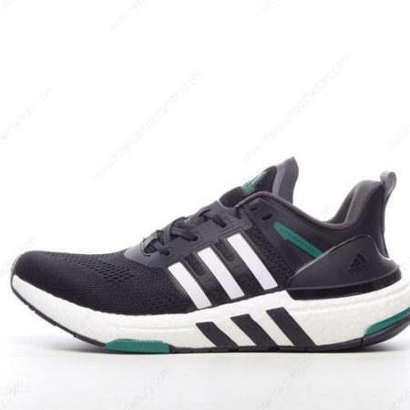 Replica Adidas EQT Men’s and Women’s Shoes ‘Black White Green’ H02759