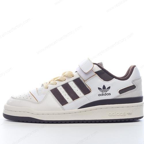 Replica Adidas Forum 84 Low Mens and Womens Shoes Off White Brown GX4567