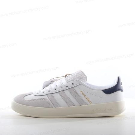 Replica Adidas Gazelle Indoor Kith Classics Men’s and Women’s Shoes ‘White Navy’ IE2572