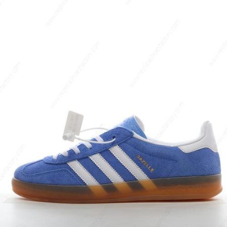 Replica Adidas Gazelle Indoor Men’s and Women’s Shoes ‘Blue White Gold’ HQ8717