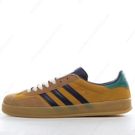Replica Adidas Gazelle Indoor Men’s and Women’s Shoes ‘Brown Green Black’
