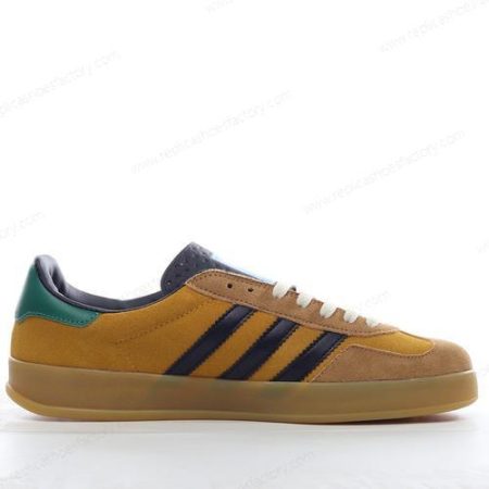 Replica Adidas Gazelle Indoor Men’s and Women’s Shoes ‘Brown Green Black’