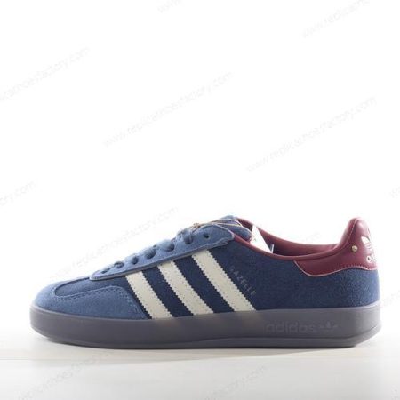 Replica Adidas Gazelle Indoor Men’s and Women’s Shoes ‘Navy Gold Off White’