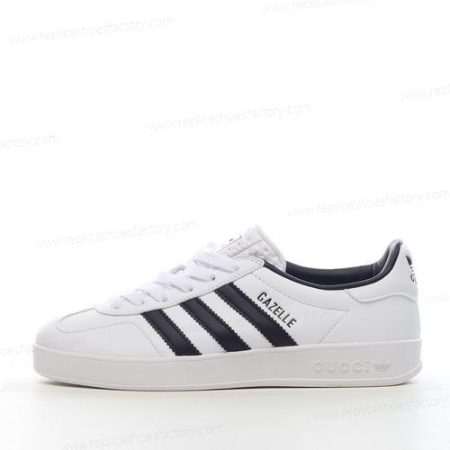 Replica Adidas Gazelle Men’s and Women’s Shoes ‘White Black Gold’