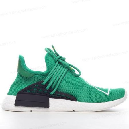 Replica Adidas NMD R1 Pharrell HU Men’s and Women’s Shoes ‘Green Green White’ BB0620