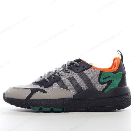 Replica Adidas Nite Jogger Men’s and Women’s Shoes ‘Black Green Orange’ EE5569