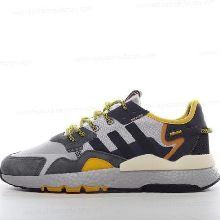 Replica Adidas Nite Jogger Men’s and Women’s Shoes ‘Grey Black Yellow’