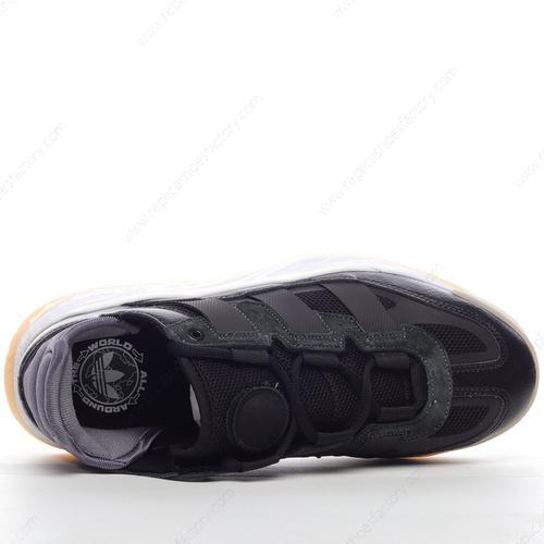 Replica Adidas Niteball Mens and Womens Shoes Black White FV4848