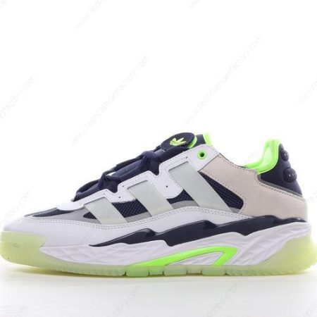 Replica Adidas Niteball Men’s and Women’s Shoes ‘White Navy Green’ GY8564