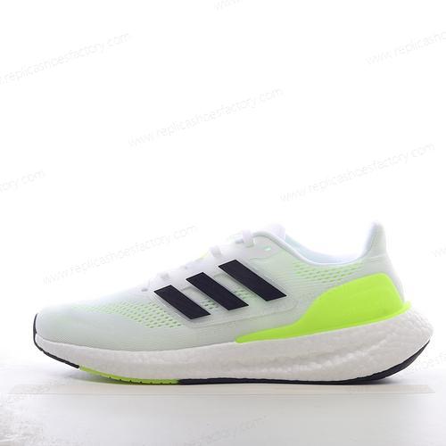 Replica Adidas Pureboost 22 Mens and Womens Shoes Black Green White IF2379