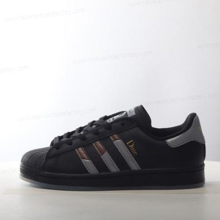 Replica Adidas Superstar ADV Men’s and Women’s Shoes ‘Black Silver’ FW2021