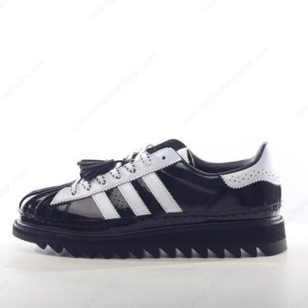 Replica Adidas Superstar CLOT By Edison Chen Men’s and Women’s Shoes ‘Black White’ IH3132