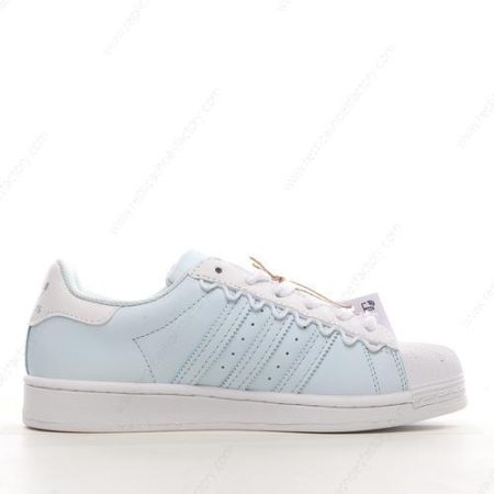 Replica Adidas Superstar Men’s and Women’s Shoes ‘Blue White’ HP7827