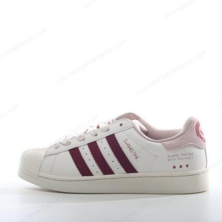 Replica Adidas Superstar Men’s and Women’s Shoes ‘Grey White Red’ IG3853