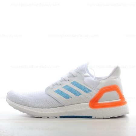 Replica Adidas Ultra Boost Primeblue 20 Men’s and Women’s Shoes ‘Blue White Orange’ EG0768