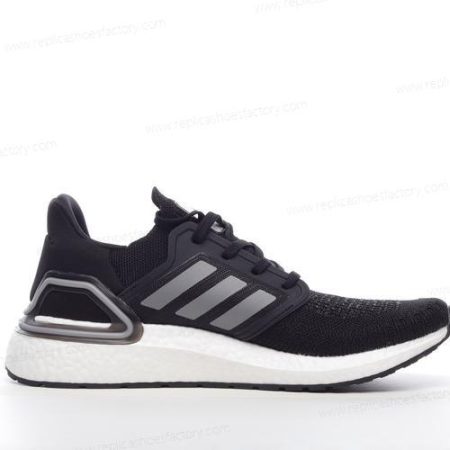 Replica Adidas Ultra boost 20 Men’s and Women’s Shoes ‘Black Silver Orange’ FX7979