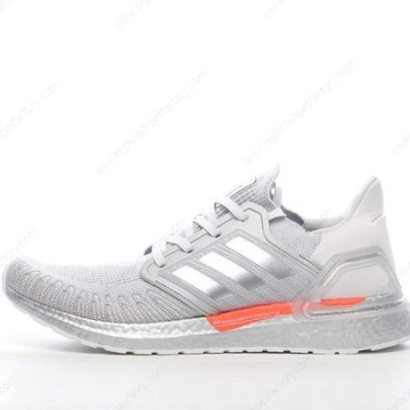 Replica Adidas Ultra boost 20 Men’s and Women’s Shoes ‘Silver White Orange’ FX7992