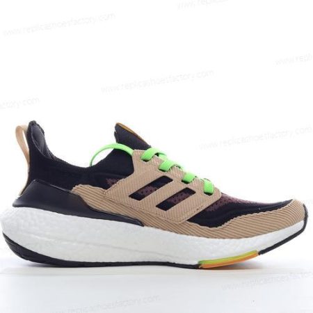 Replica Adidas Ultra boost 21 Men’s and Women’s Shoes ‘Black Beige Green’ GX5254