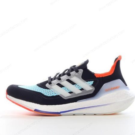 Replica Adidas Ultra boost 21 Men’s and Women’s Shoes ‘Black Blue Orange’ S23867