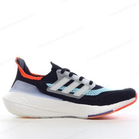 Replica Adidas Ultra boost 21 Men’s and Women’s Shoes ‘Black Blue Orange’ S23867