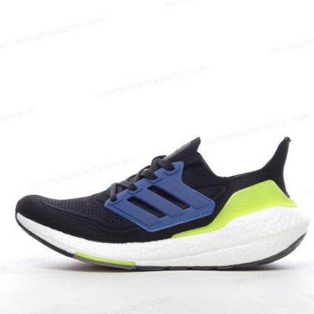 Replica Adidas Ultra boost 21 Men’s and Women’s Shoes ‘Black Green Blue White’ FY0568