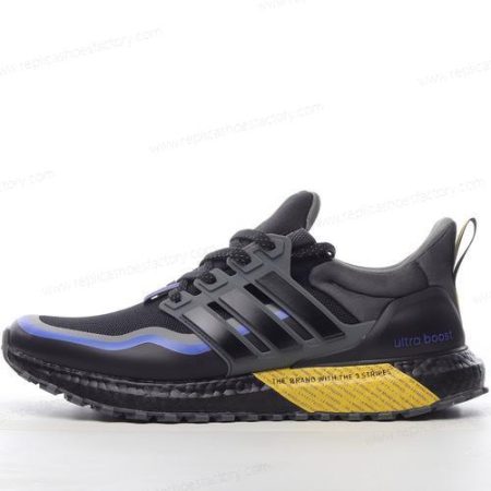 Replica Adidas Ultra boost 21 Men’s and Women’s Shoes ‘Black Yellow Blue’ GY6312
