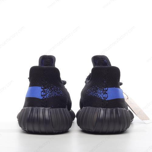 Replica Adidas Yeezy Boost 350 V2 Mens and Womens Shoes Black Blue GY7164