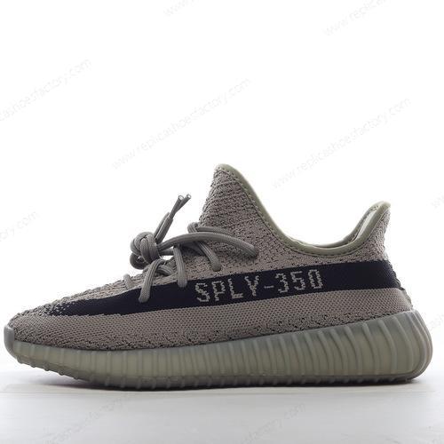 Replica Adidas Yeezy Boost 350 V2 Mens and Womens Shoes Grey Black HP7870