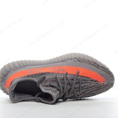 Replica Adidas Yeezy Boost 350 V2 Mens and Womens Shoes Grey Red