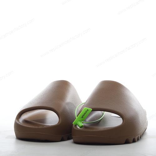 Replica Adidas Yeezy Slides Mens and Womens Shoes Dark Brown