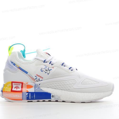 Replica Adidas ZX 2K Boost Mens and Womens Shoes White GX2718