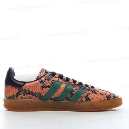 Replica Adidas x GUCCI Men’s and Women’s Shoes ‘Green Black Brown Orange’
