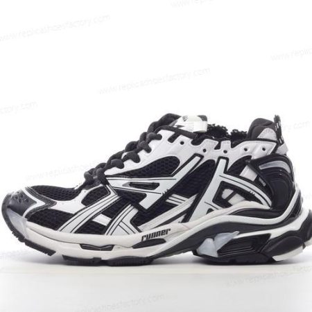 Replica Balenciaga Runner Men’s and Women’s Shoes ‘Black White’ 772774W3RMU9010