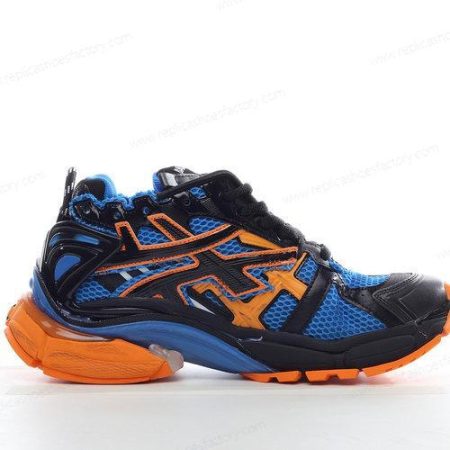 Replica Balenciaga Runner Men’s and Women’s Shoes ‘Blue Orange’ 677403W3RB34719